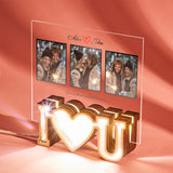 Custom Photo I Love You - gift for husband, wife, boyfriend, girlfriend - Personalized Photo Lamp