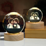 Photo Crystal Ball - Personalized Couple Photo Lamp