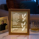Dear Mom Hand-Written Letter - Personalized Mother Hand-Written Letter Lamp