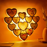Any Photos - Personalized Cat Photo Love Heart Lamp
