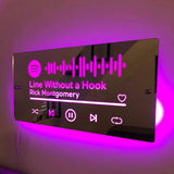 Scannable Spotify Code Songs - Personalized Scannable Spotify Code Neon Light Mirror