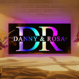 Any Name - Personalized Couple Any Names Neon Mirror Light