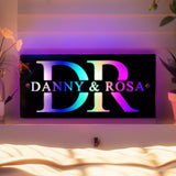 Any Name - Personalized Couple Any Names Neon Mirror Light