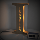Wooden Letter - Personalized Any Letter With Name Lamp