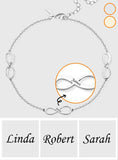 Infinity Love - Personalized Engraved Infinity Anklet