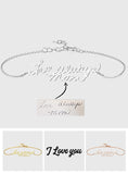 Any Handwritting - Personalized Handwriting Bracelet