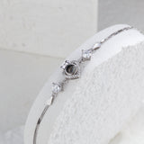 Personalized Bow Heart Charm