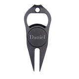 Name Ball Marker Multipurpose Bottle Opener - Golf gift for dad, him, boyfriend, husband, grandpa - Personalized Golf Fork Ball Marker