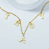 Letter Initials - Personalized Initials Necklace