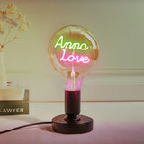 Any Name Light Bulbs - Personalized Any Name Light Bulbs Lamp
