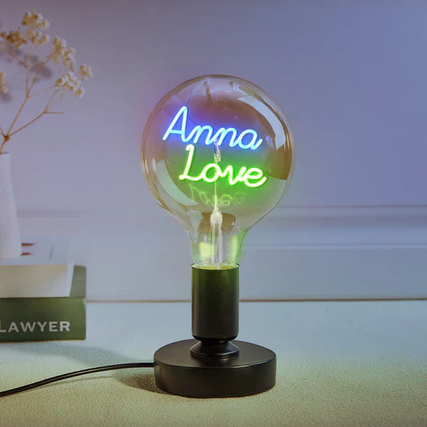 Any Name Light Bulbs - Personalized Any Name Light Bulbs Lamp