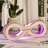 Forever In My Heart - Personalized Couple Infinity Lamp