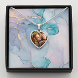 Thank You Mum - Gift for mom, grandma, wife, girlfriend, daughter - Personalized Heart Pendant Necklace - mth5888