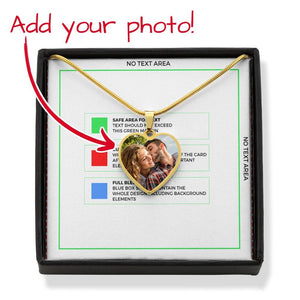 Without You I'm Nothing - Personalized Nightmare Heart Pendant Necklace-jak6490