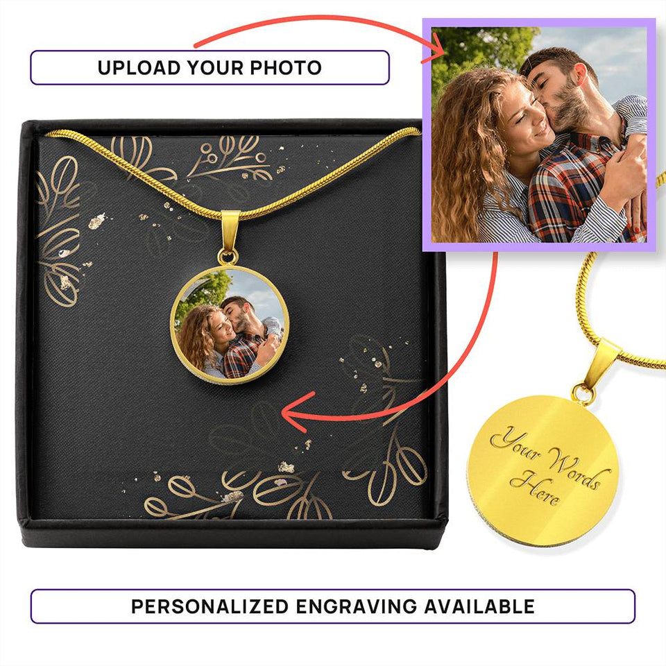 Personalized Nightmare Round Pendant Necklace-jak6497