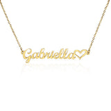 Name Necklace + Heart (No MC)