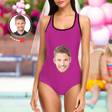 Custom Face Swimsuit - Personalized Couple One Piece Swimwear