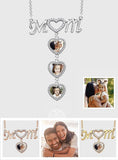I Love You Mom - Personalized Mother Photo Heart Mom Necklace