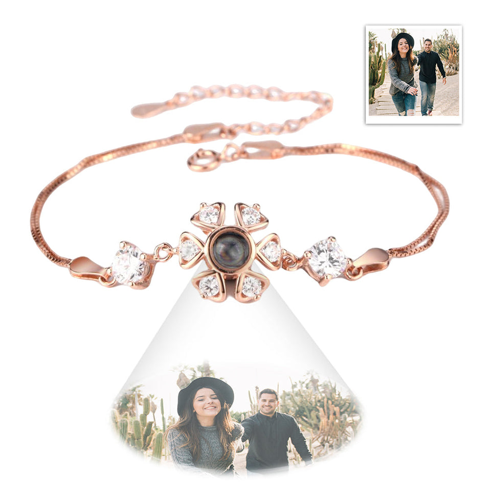 Zircons Personalized Projection Photo Charm - Personalized Minimalist Photo Projection Charm