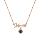 Mom's Heart - Personalized Mother Mom Photo Projection Necklace