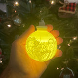 Personalized Any Photo Moon Hanging Ornament