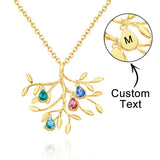 Our Family - Personalized Family Tree Necklace With Birthstone