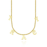 Letter Initials - Personalized Initials Necklace