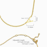 One Letter - Personalized S925 Silver/14k Gold Letter Necklace