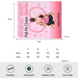 Grab My Waist Pull Me Closer - Personalized Couple Blanket