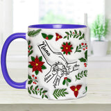 Hold My Hand, Hold My Heart - Personalized Grandma Accent Mug