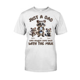 Just A Dad Who Always Came Back With The Milk - Personalized Father T-shirt And Hoodie