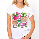 All The Pretty Girls Roll Like This - Personalized Weed T-shirt And Hoodie