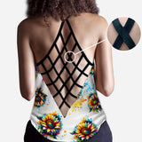 Turtle Lovers - Personalized Turtle Cross Tank Top