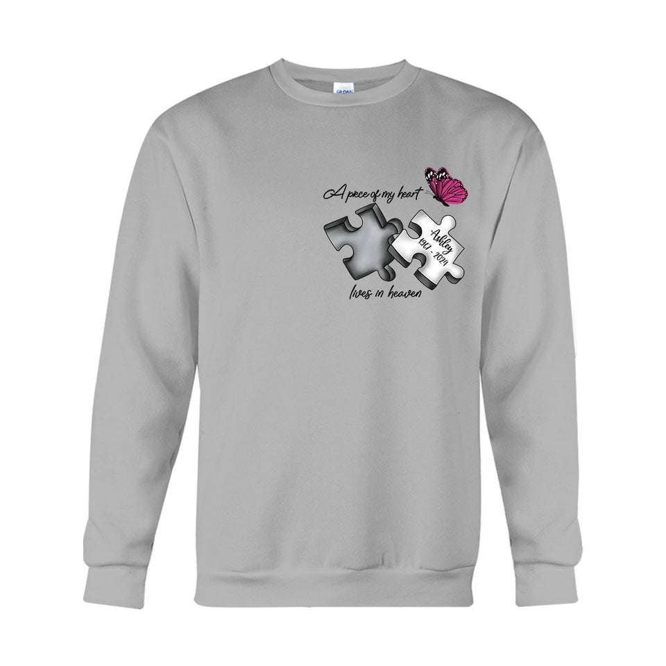 Toujours dans mes pensées, à jamais dans mon cœur - T-shirt et sweat à capuche commémoratifs personnalisés