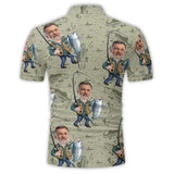 Gift For Fishing Dad, Husband, Uncle... - Personalized Fishing Polo Shirt