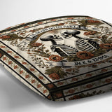 Till Death Do Us Part - Personalized Skull Throw Pillow