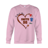 Football Mom - Personalized Football T-shirt And Hoodie