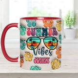 Summer Vibes Inflated - Personalized Sea Lover Accent Mug