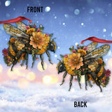 Love Bees - Personalized Bee Custom Shaped Ornament