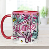 Proud Nurse - Personalized Nurse Accent Mug