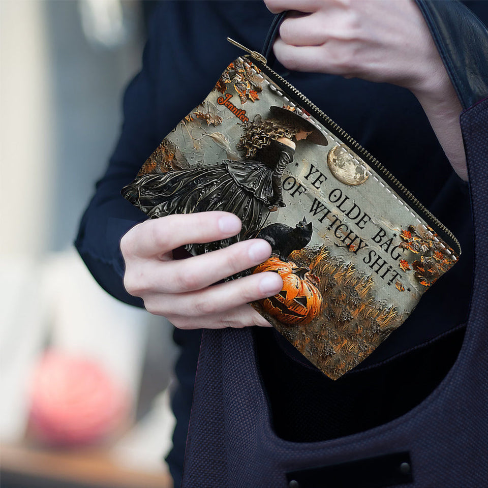 Ye Olde Bag Of Witchy Sh*t - Personalized Witch Pouch
