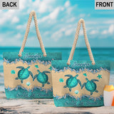 Beach Please Turle Version - Personalized Turtle Beach Bag