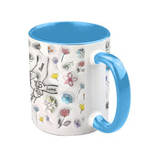 Holding Hands Grandma Mom Nana - Personalized Grandma Accent Mug