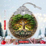 Tree Of Life Scandinavian Mythology Rustic Style - Personalized Irish Vintage Ornament