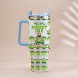 Dopest Dad Ever - Personalized Father Tumbler With Handle