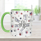 Proud Grandma Mom Aunt - Personalized Grandma Accent Mug