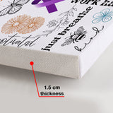 Respire simplement, incroyablement fort - Toile et affiche personnalisées de sensibilisation à la santé mentale