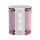 Faith Hope Love - Personalized Breast Cancer Awareness Heart Handle Mug