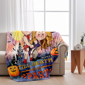 Till Death Do Us Part - Personalized Couple Blanket