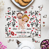 I Love You - Personalized Couple Jigsaw Puzzle
